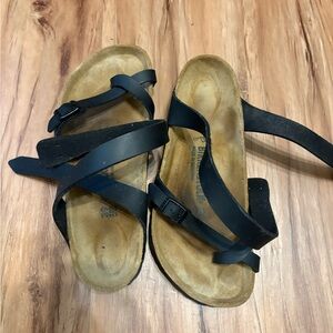 Birkenstock Black Strappy Sandals
